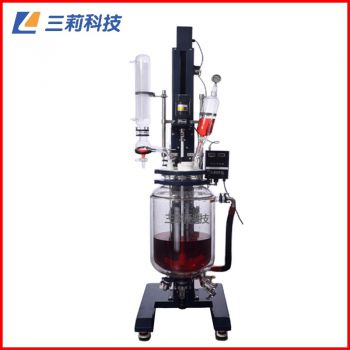 50L電動(dòng)升降雙層玻璃反應(yīng)釜 SJS212-50L升降調(diào)速玻璃反應(yīng)釜 自動(dòng)升降一體反應(yīng)釜