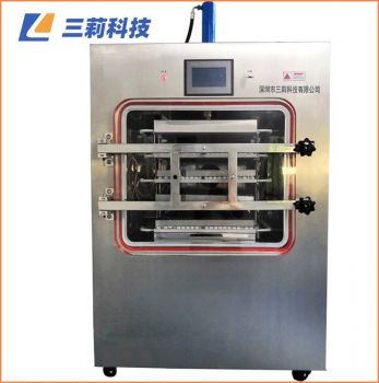 LGJ-100F硅油加熱凍干機 多肽凍干粉生產(chǎn)壓蓋型冷凍干燥機