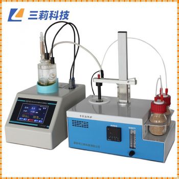 庫侖法水分計(jì) 卡氏加熱爐聯(lián)用SLSF410-KHF不溶性固體卡氏水分計(jì)